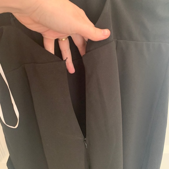 Lulus One Shoulder Black Mermaid Formal Dress, Size XL - Picture 10 of 14